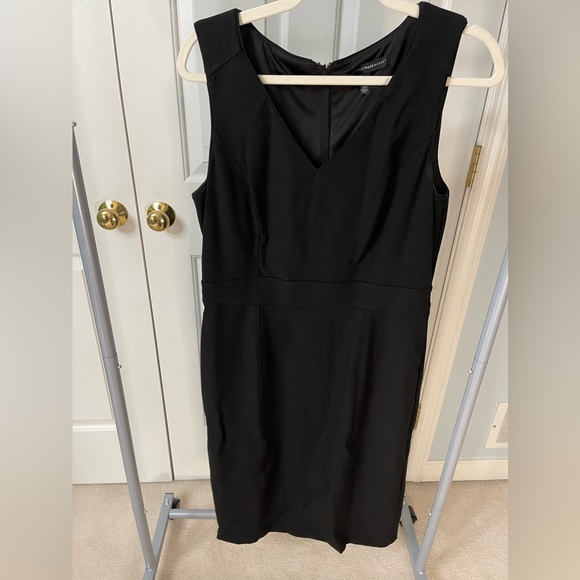White House Black Market Black Sheath Dress size 12 - Picture 2 of 5